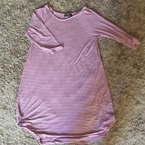 Long light purple striped dress/tunic